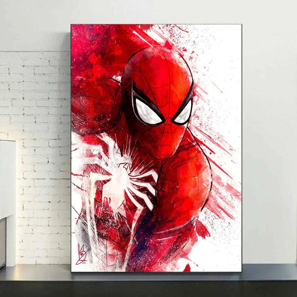 Poster Spiderman en Aquarelle