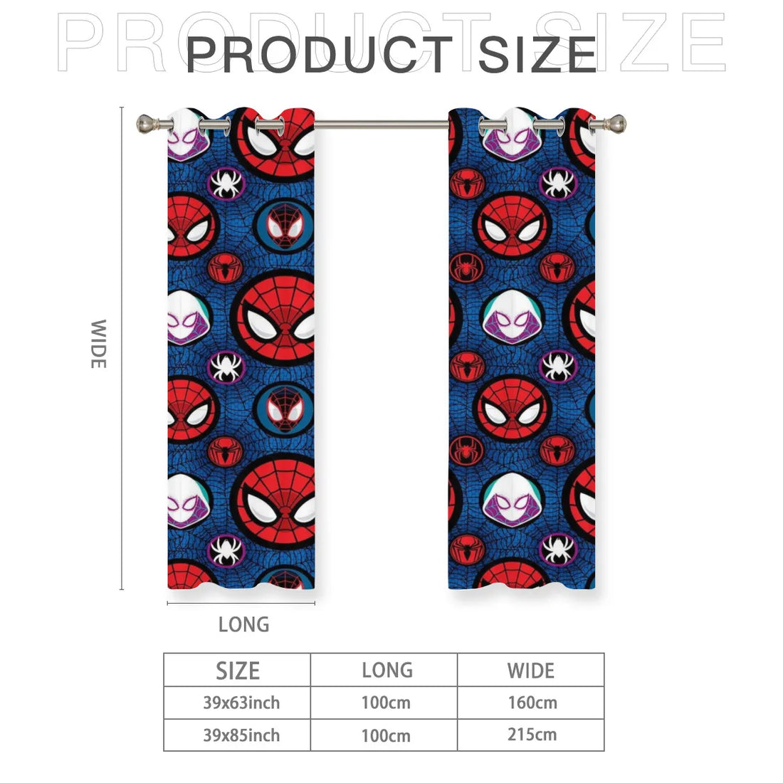 Rideau Spiderman - Tous les Spiderman
