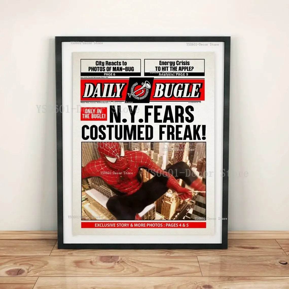 Poster Spiderman Article du Daily Bugle