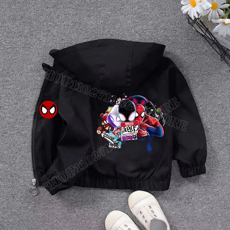 Veste Spiderman Coupe Vent pour Enfant
