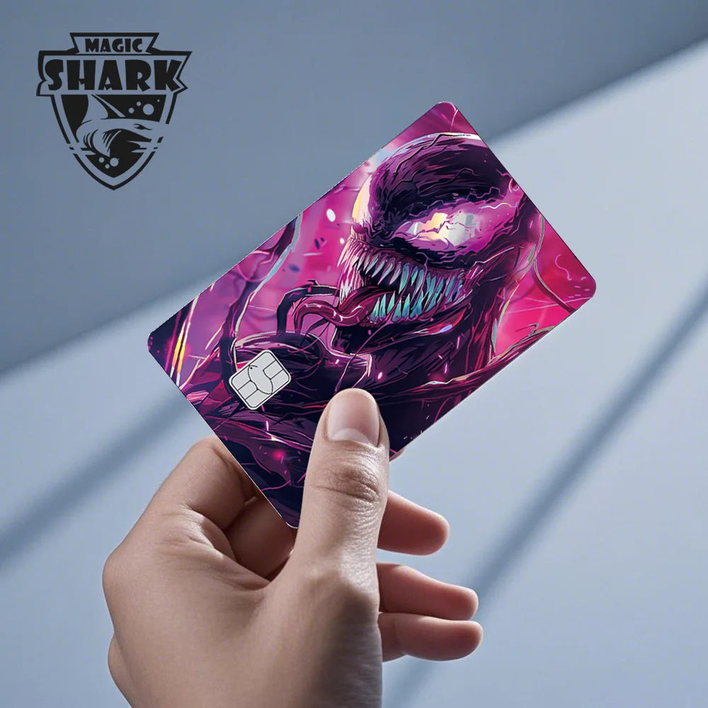 Autocollant de Carte Bancaire Spider-Man et Symbiote