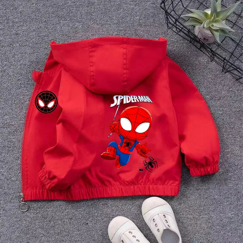 Veste Spiderman Coupe Vent pour Enfant