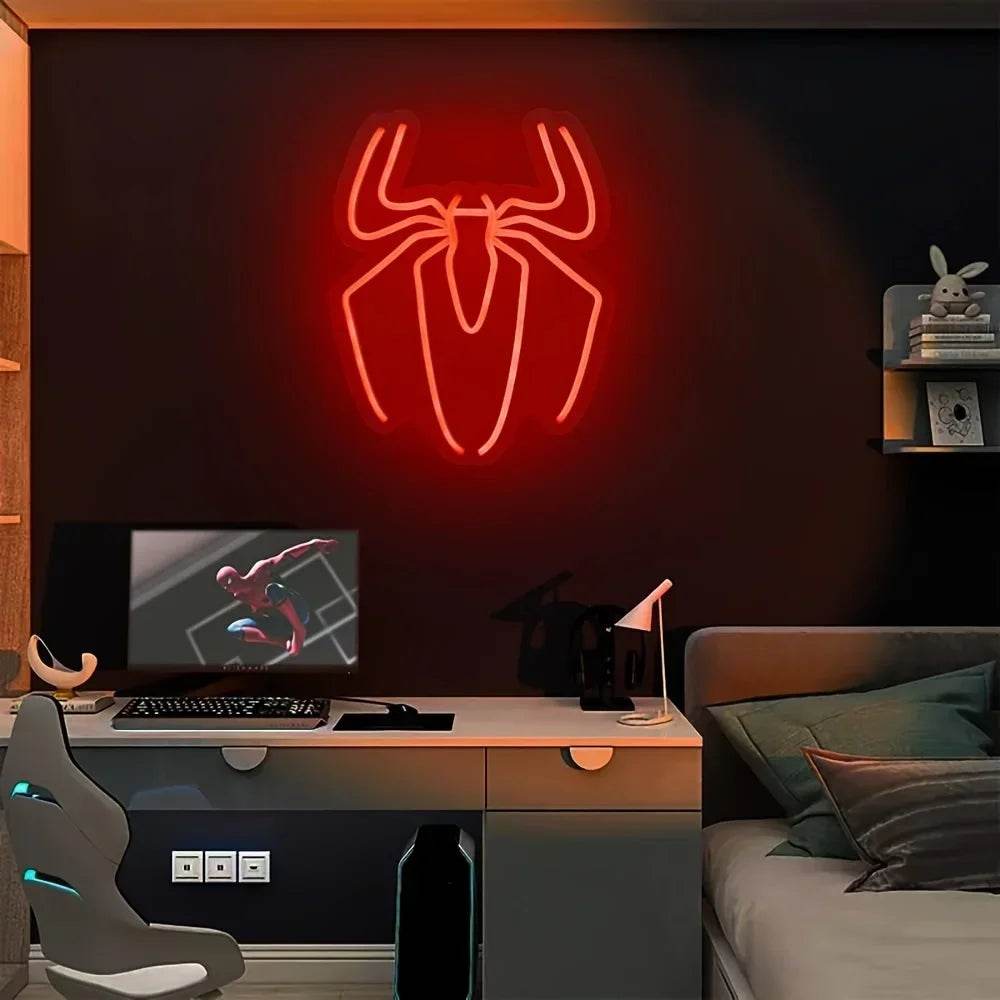 Lampe Néon Spiderman Araignée