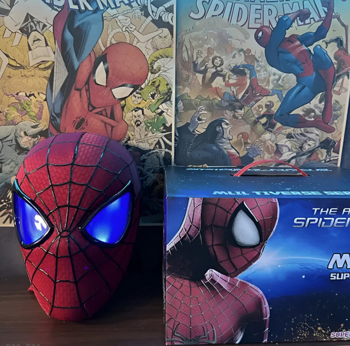 La sorprendente máscara electrónica de Spiderman