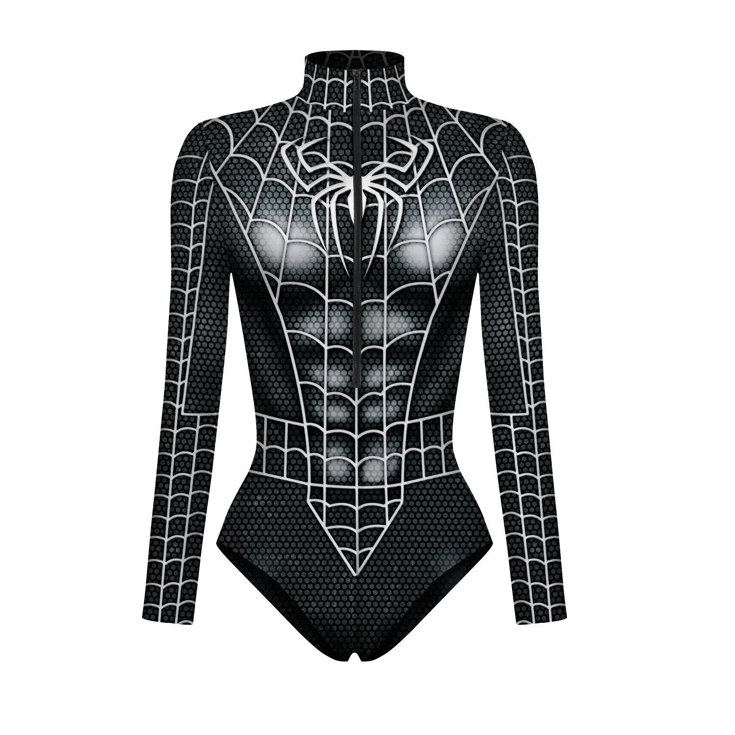 Costume intero da donna Spider-Man nero