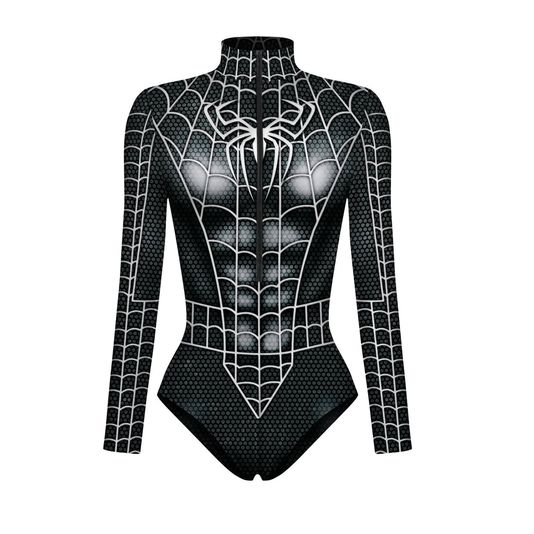 Costume intero da donna Spider-Man nero