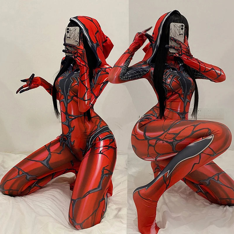 Costume Spiderman pour Femme - Carnage