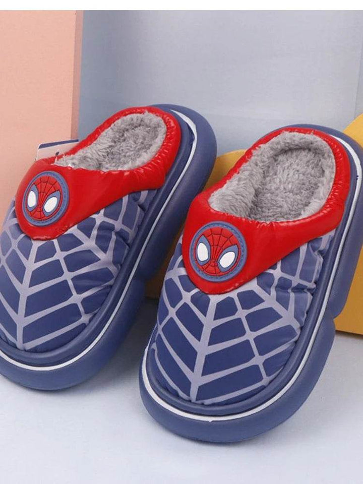 Chausson D'Hiver en Laine Chaude Spiderman