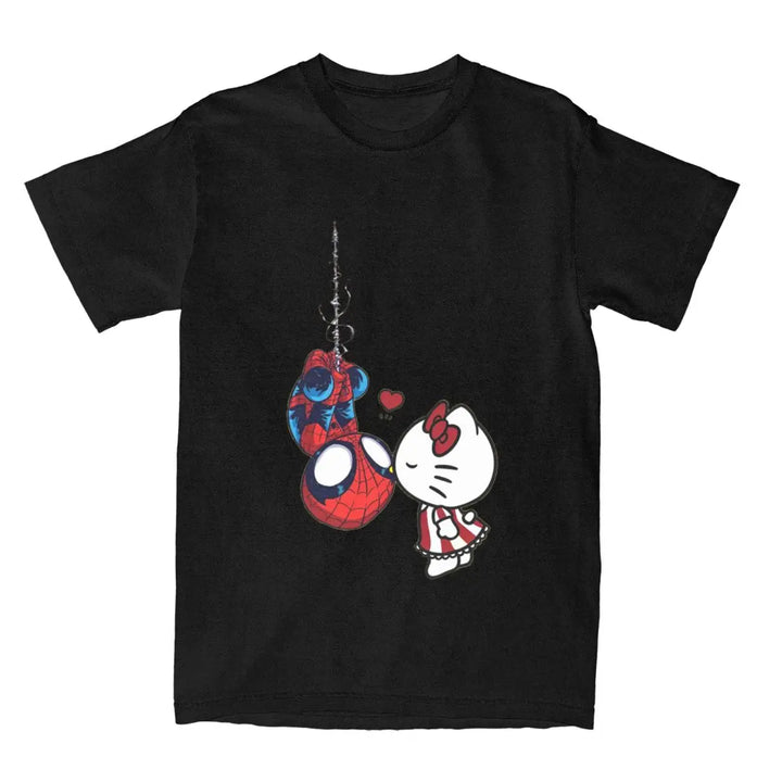 T-Shirt Spiderman avec Hello Kitty