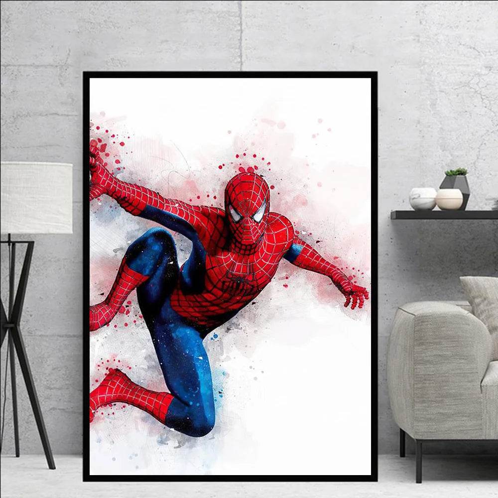 Poster Spiderman Effet Peinture