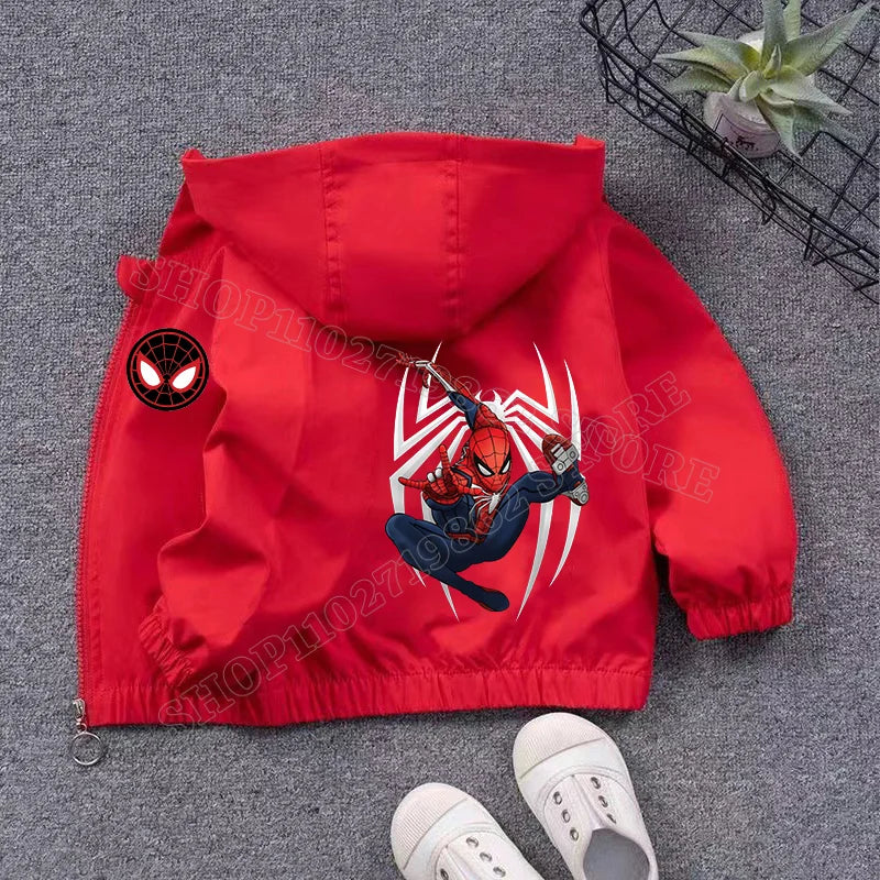 Veste Spiderman Coupe Vent pour Enfant
