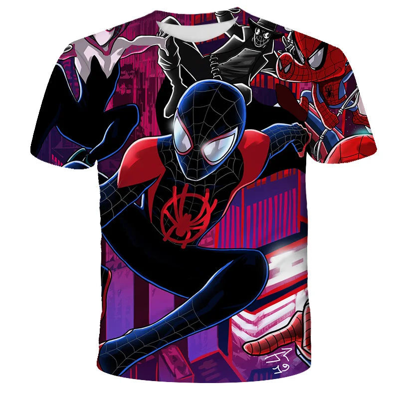 T-Shirt Spider-Man Noir pour Enfant Motif Symbiote