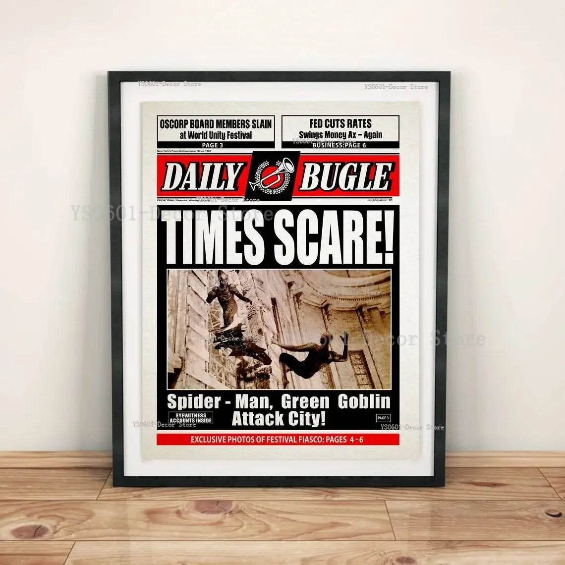 Poster Spiderman Article du Daily Bugle