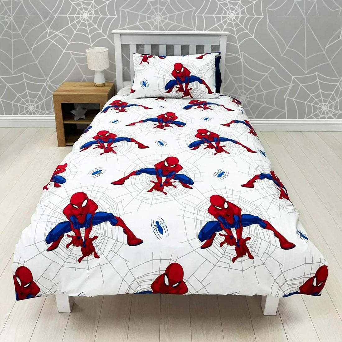 Housse de Couette Simple pour Enfant Spiderman