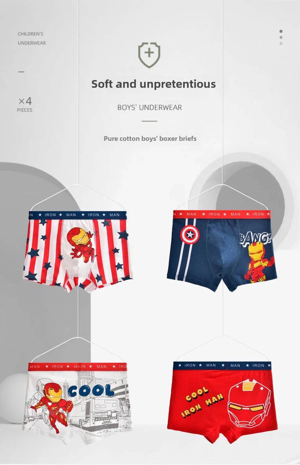 Pack de Caleçon Spiderman pour Enfant