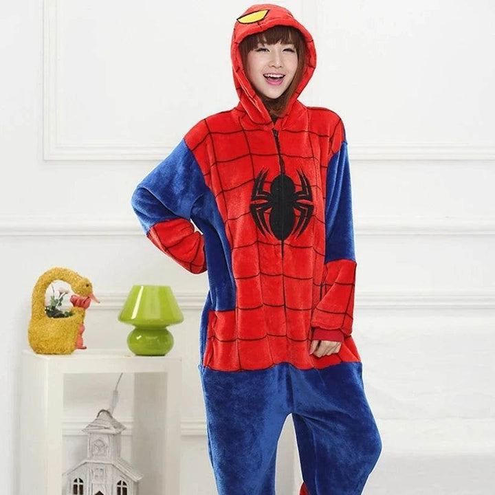 Pyjama Spiderman Marvel Officiel Pour Garçons - Ensemble Nuit Chaud Et Confortable, Déguisement Super-Héros Pour Enfants