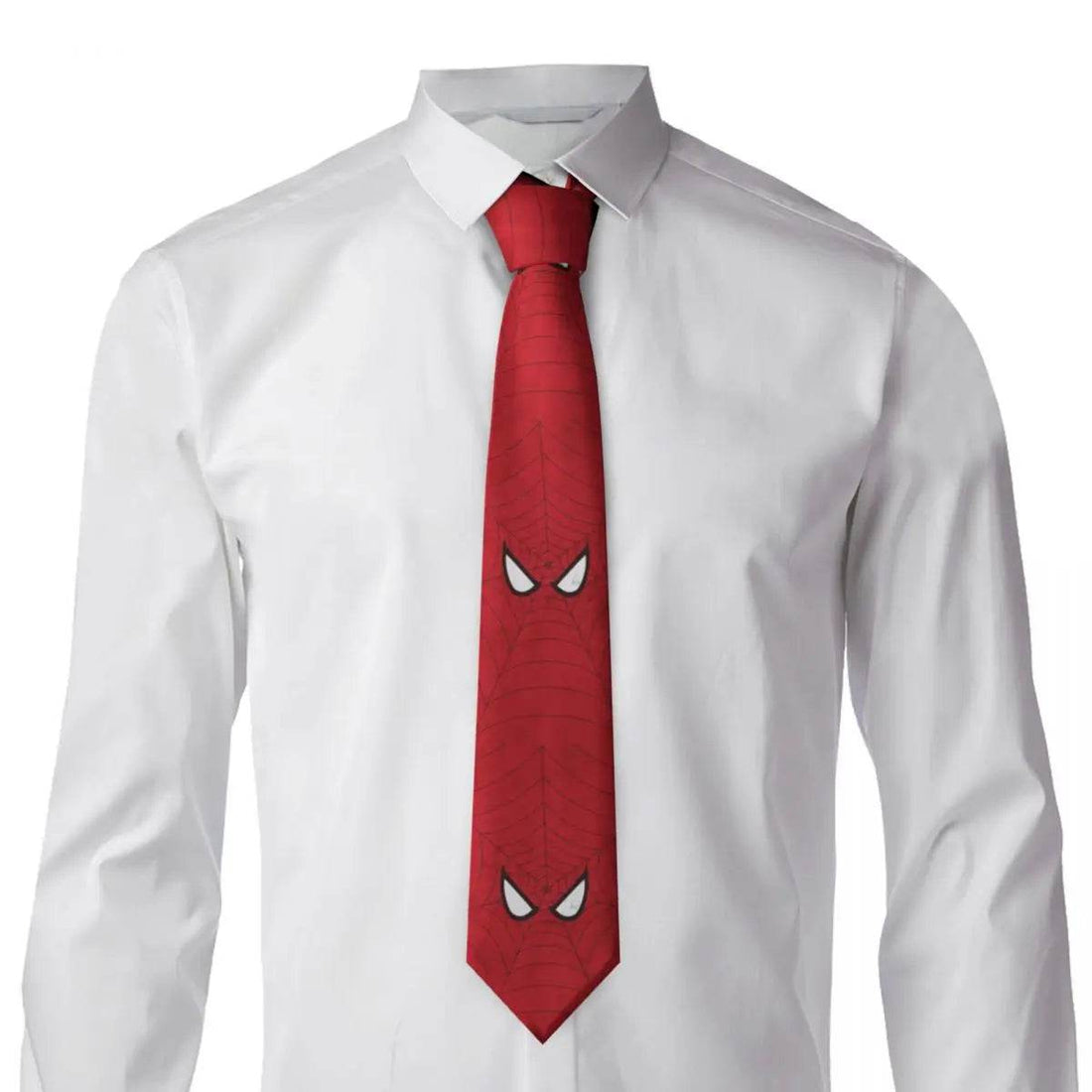 Cravate Spiderman Blanche et Rouge