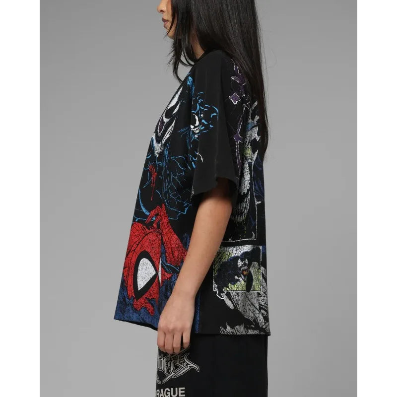 T-Shirt Spider-Man VS Venom pour Femme Oversize