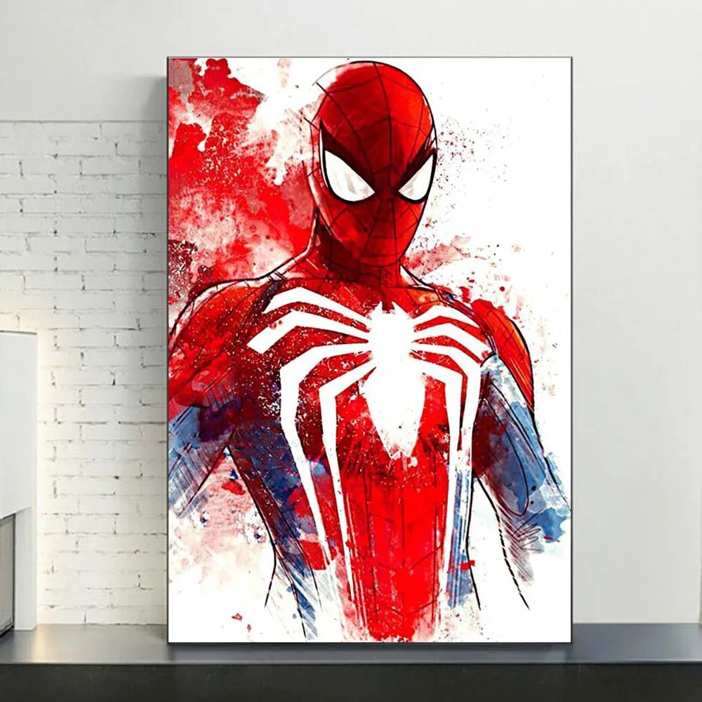 Poster Spiderman en Aquarelle