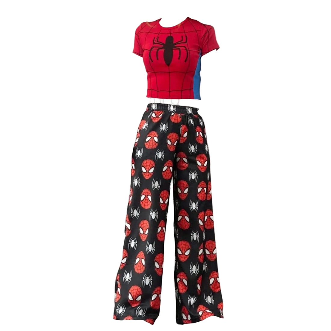 Pyjama Spider-Man Femme 2 Pièces – T-Shirt + Pantalon Confort