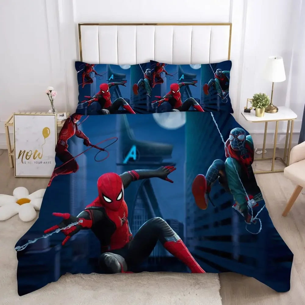 Housse de Couette Spiderman Tour Avengers