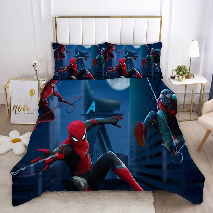 Housse de Couette Spiderman Tour Avengers