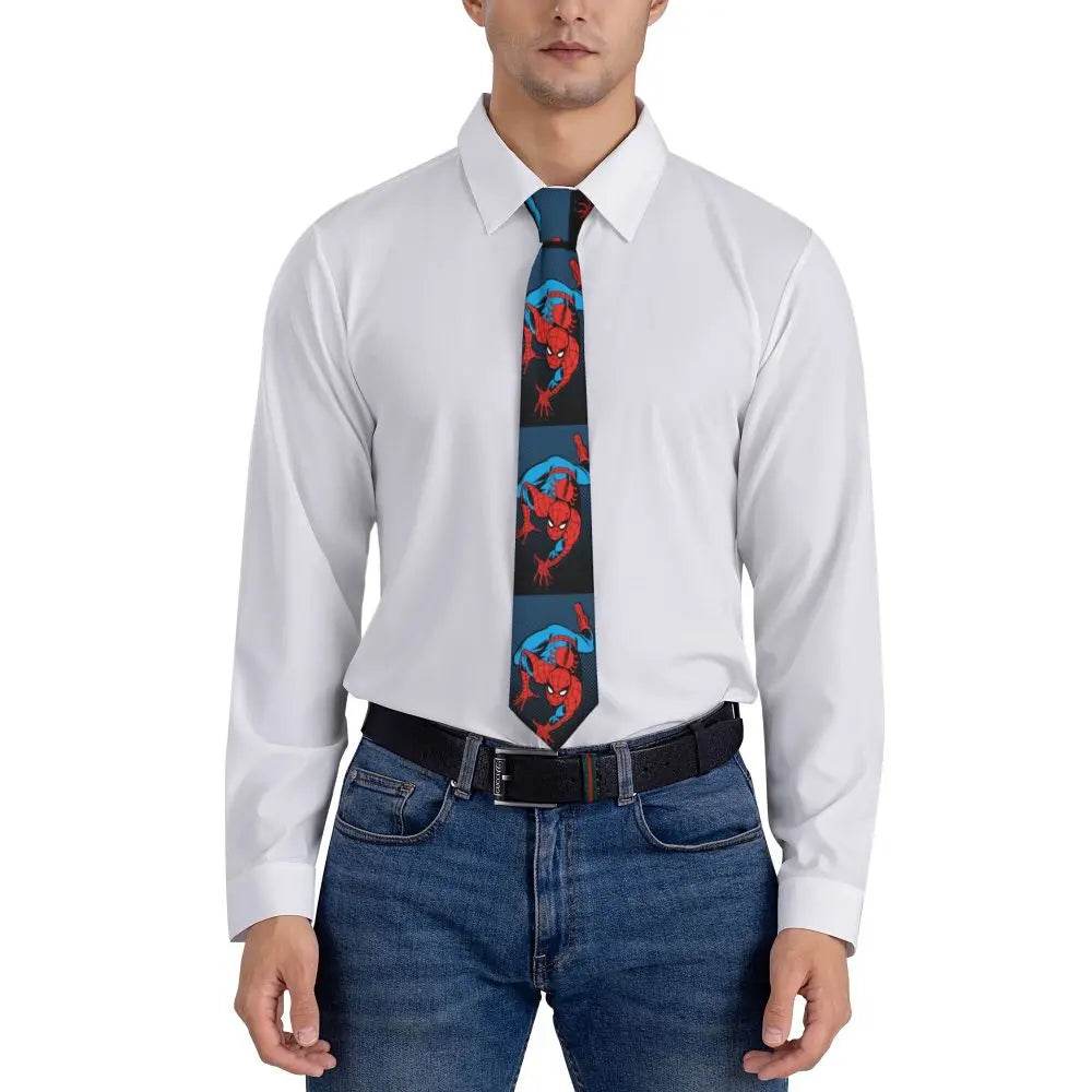 Cravate Spiderman Noir et Rouge