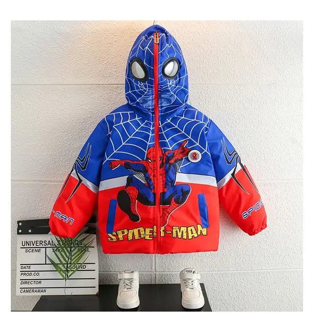 Veste Doudoune à Capuche Spider-Man pour Enfant