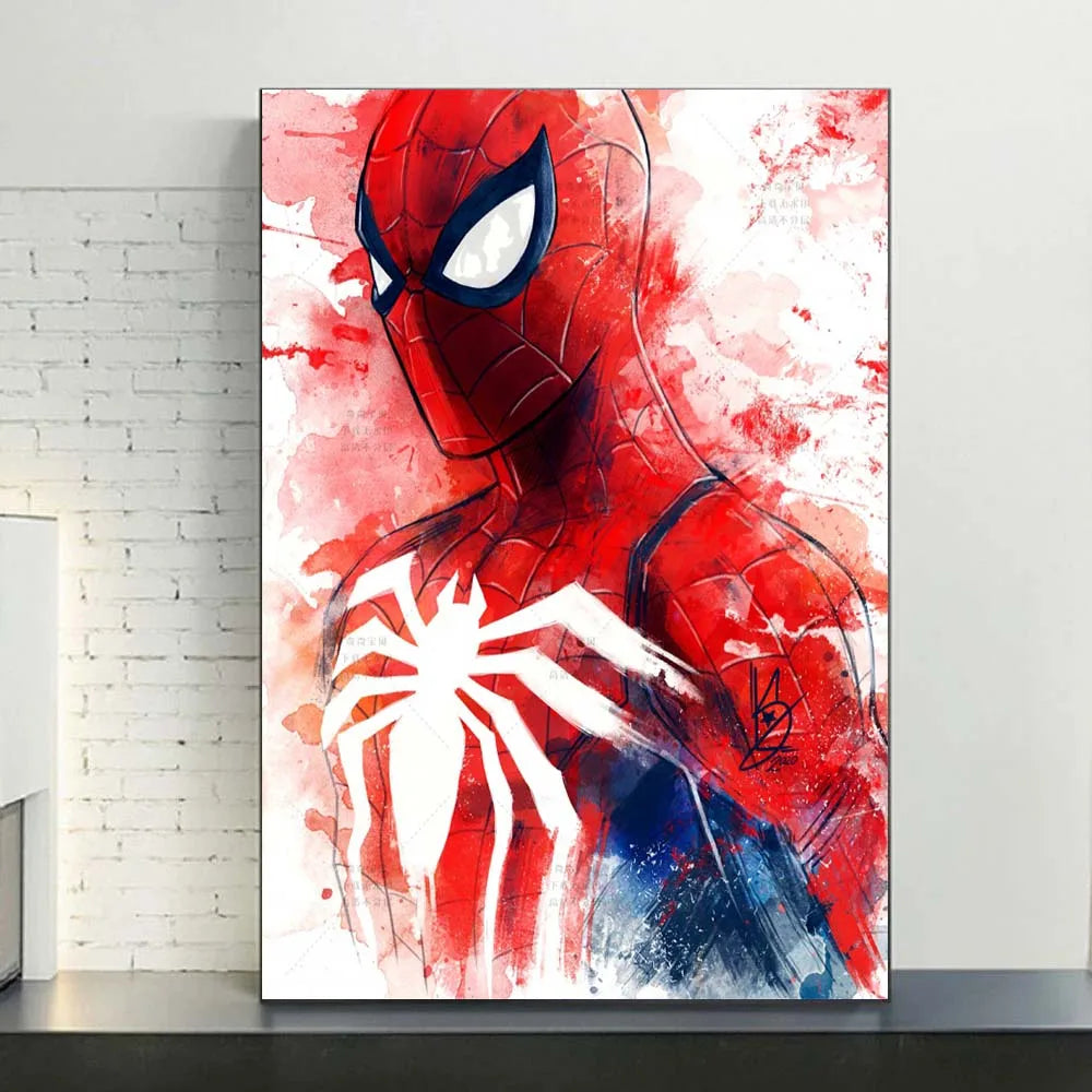 Poster Spiderman en Aquarelle