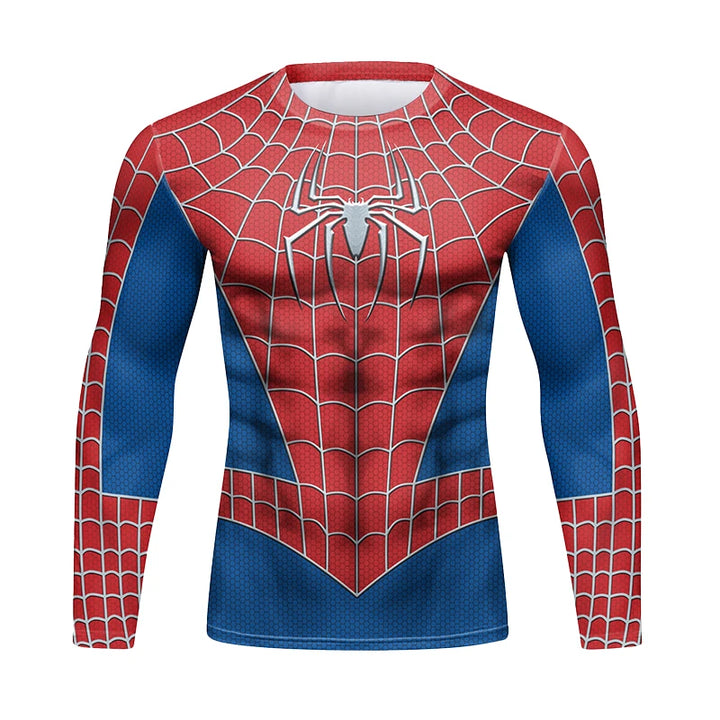 T-Shirt Manche Longue de Compression Spiderman Tobey Maguire