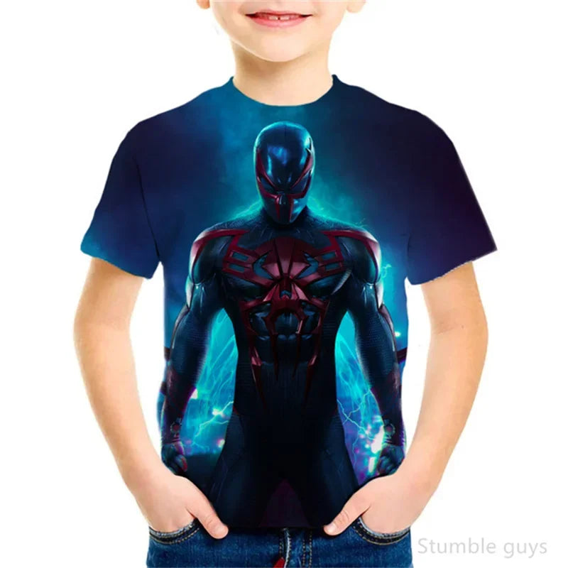 T-Shirt Spider-Man pour Enfant Motif Iron-Spider