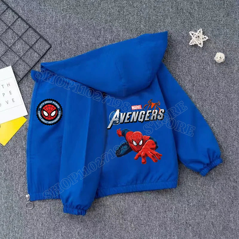 Veste Spiderman Coupe Vent pour Enfant