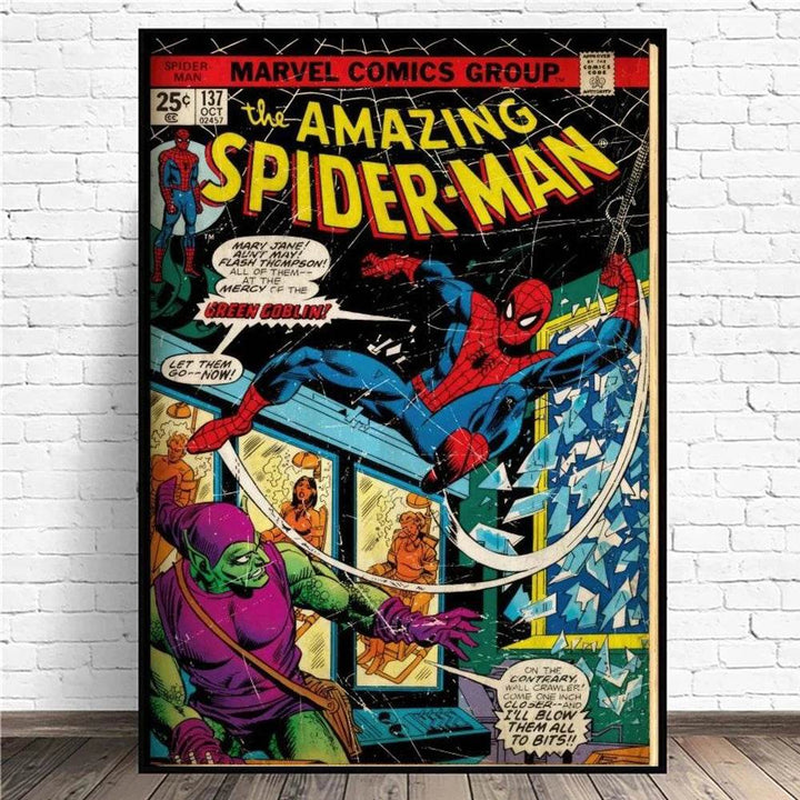 Affiche Spiderman et le Bouffon Vert