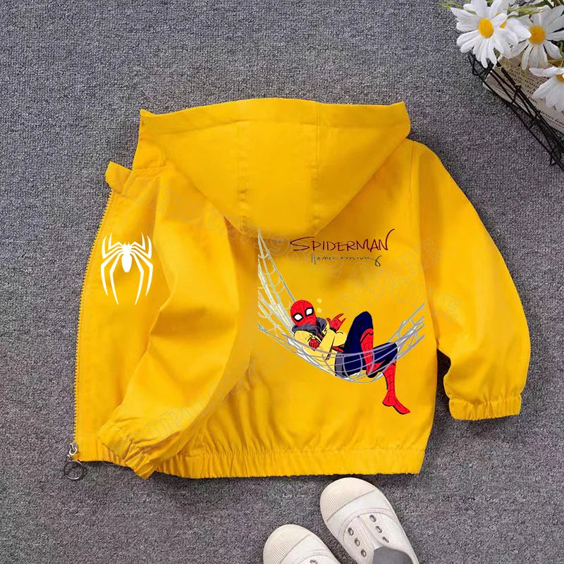 Veste Spiderman Coupe Vent pour Enfant