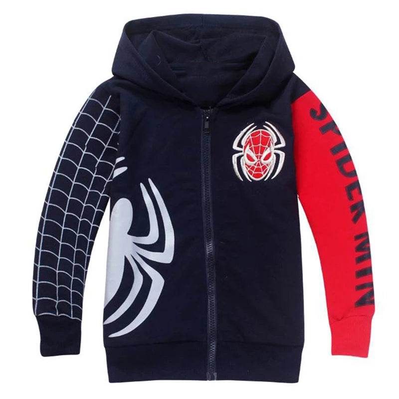 Pull à Zip Spiderman pour Enfant