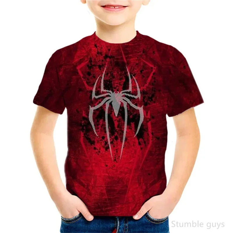 T-Shirt Spider-Man pour Enfant Motif Iron-Spider