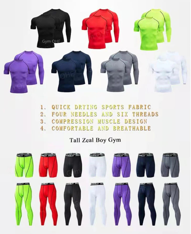 Pack Complet de Sport Spider-Man (Short / T-Shirt / T-shirt Manche Longue / Gilet / Legging)