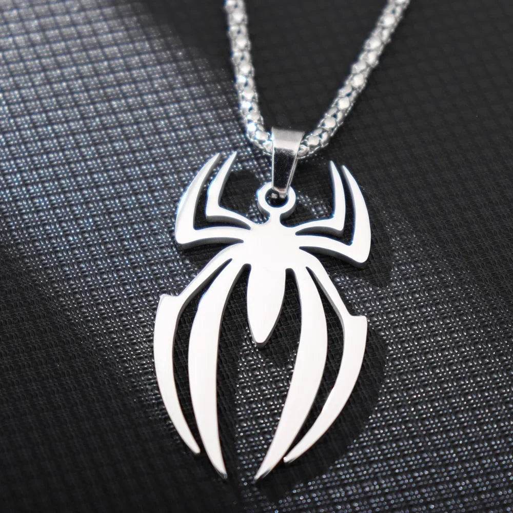 Collier Spiderman Logo Araignée