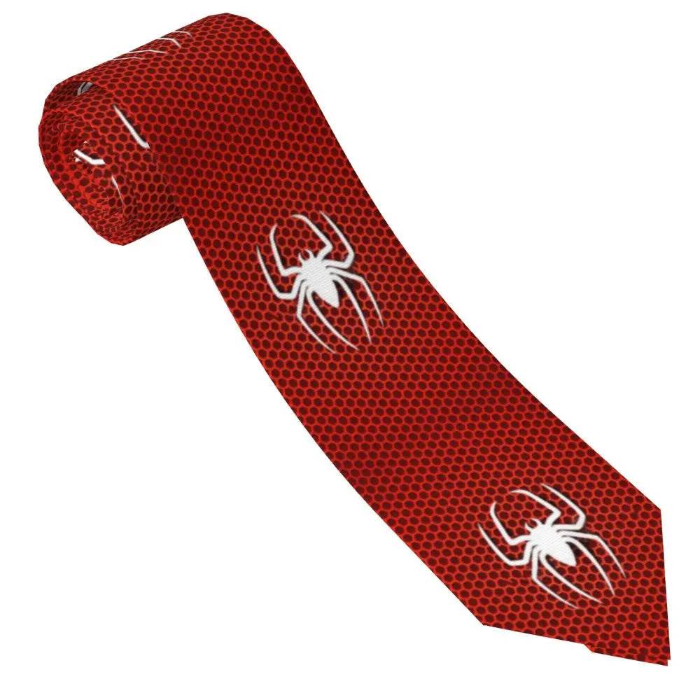 Cravate Spiderman Blanche et Rouge