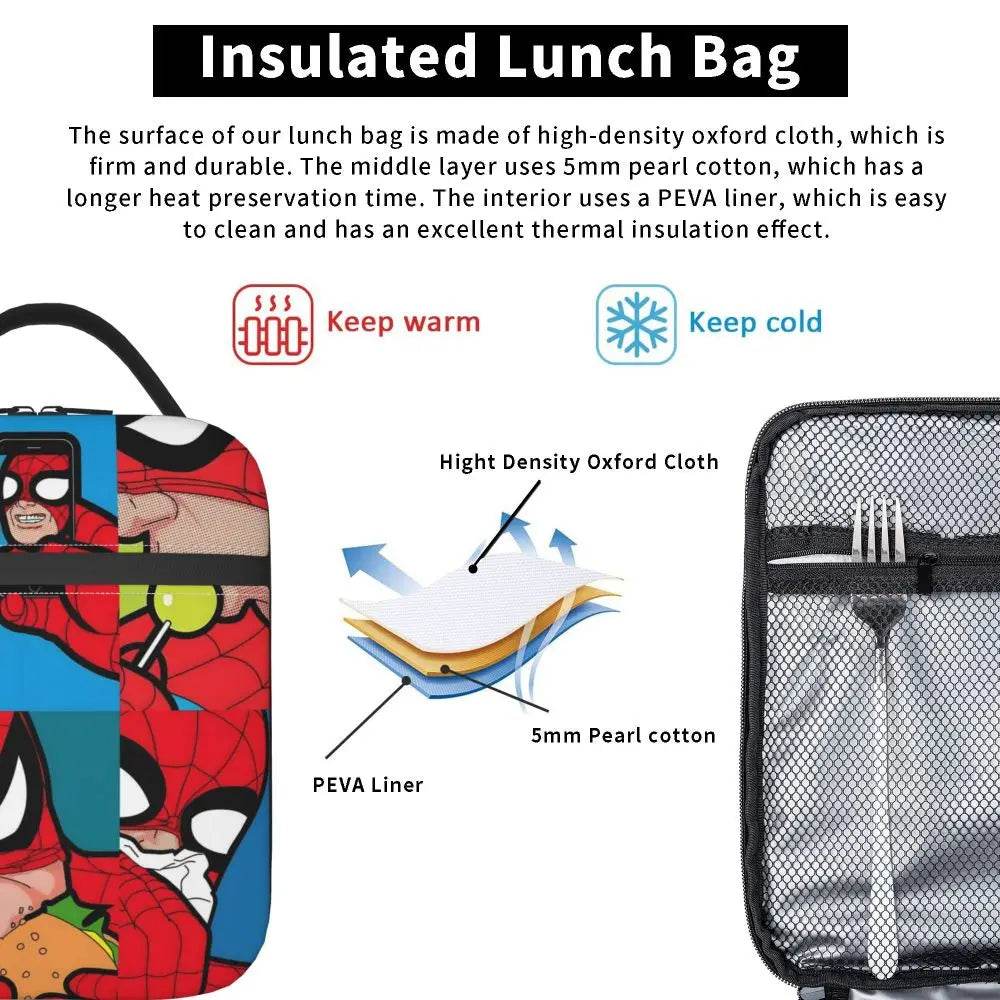 Lunch Bag Masque de Spiderman