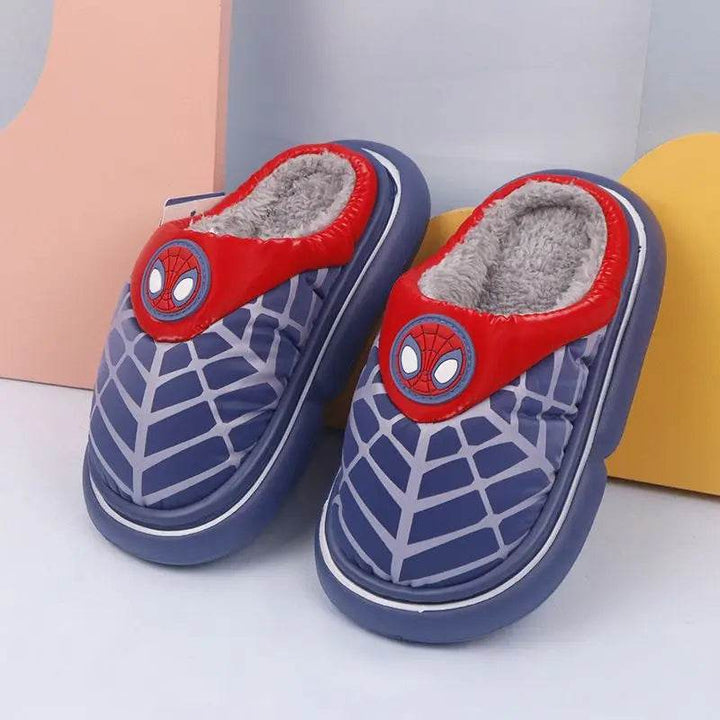 Chausson D'Hiver en Laine Chaude Spiderman