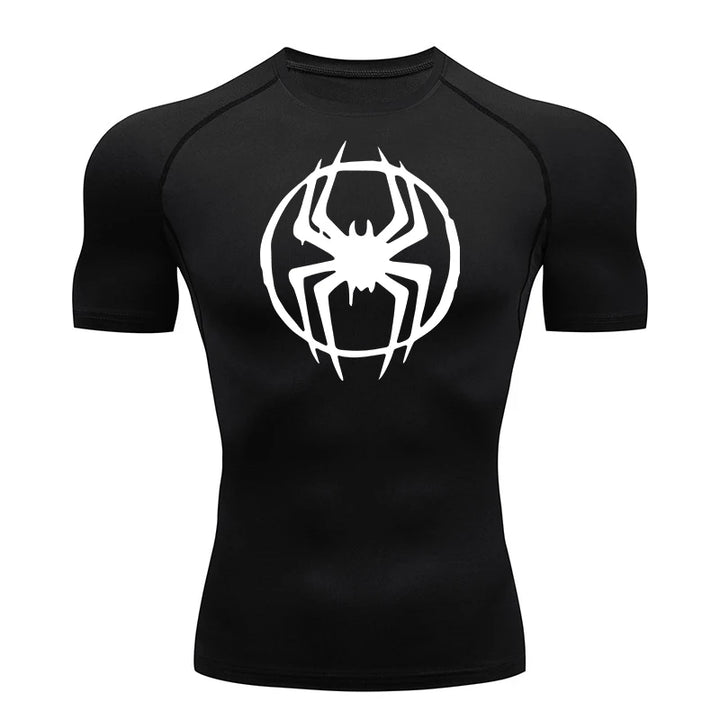 Camiseta de compresión de manga corta de Spiderman Miles Morales