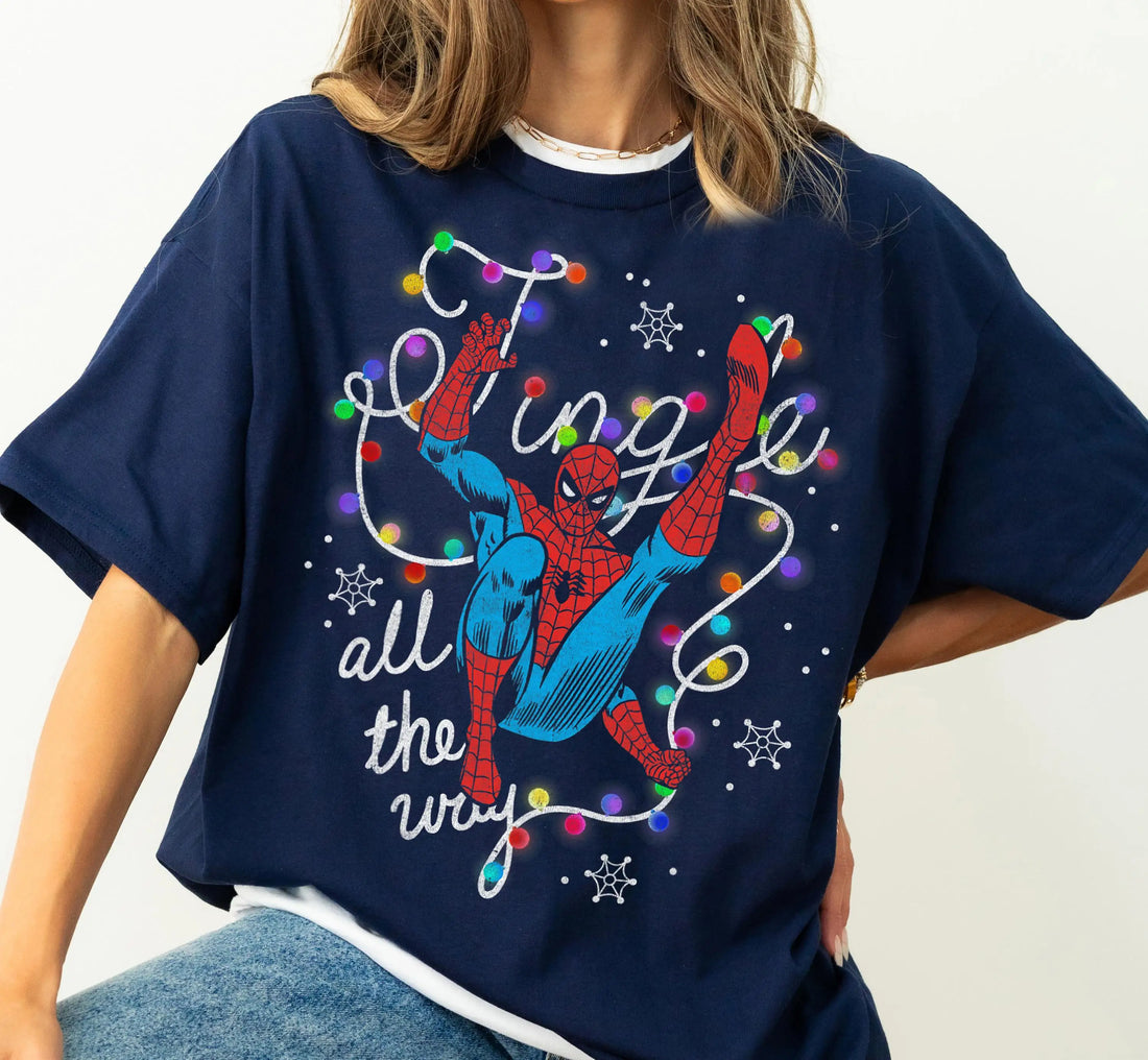 T-Shirt Spider-Man Noël pour Femme