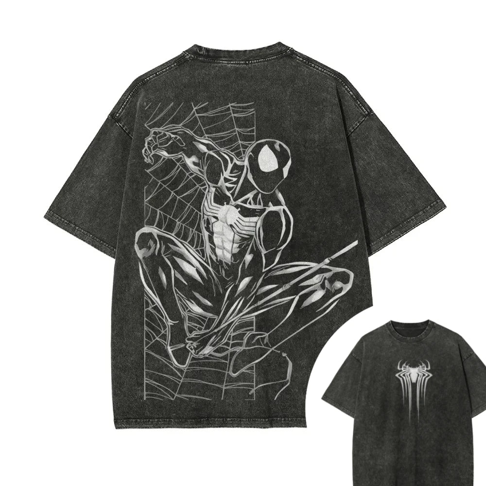 T-Shirt Oversize Spiderman Noir - Symbiote