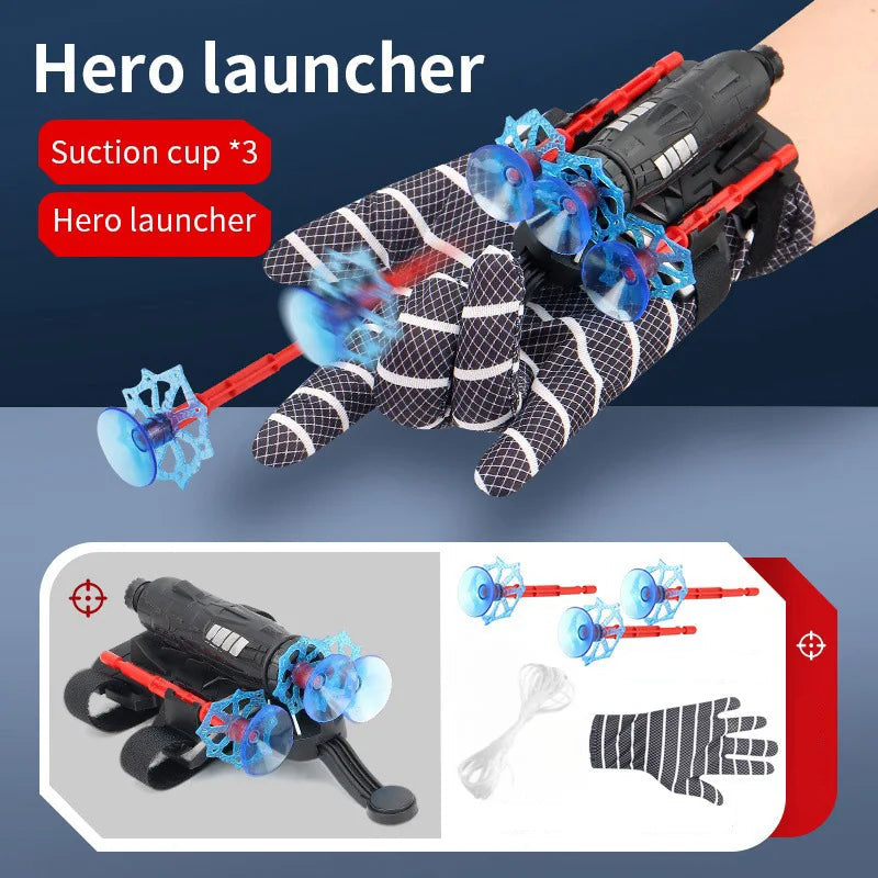 Lot de 2 Gant de Lanceur pour Spiderman, Super Spider Launcher, pour héros, Joue Lot de 2 Gant de Lanceur pour Spiderman, Super Spider Launcher, pour héros, Joue