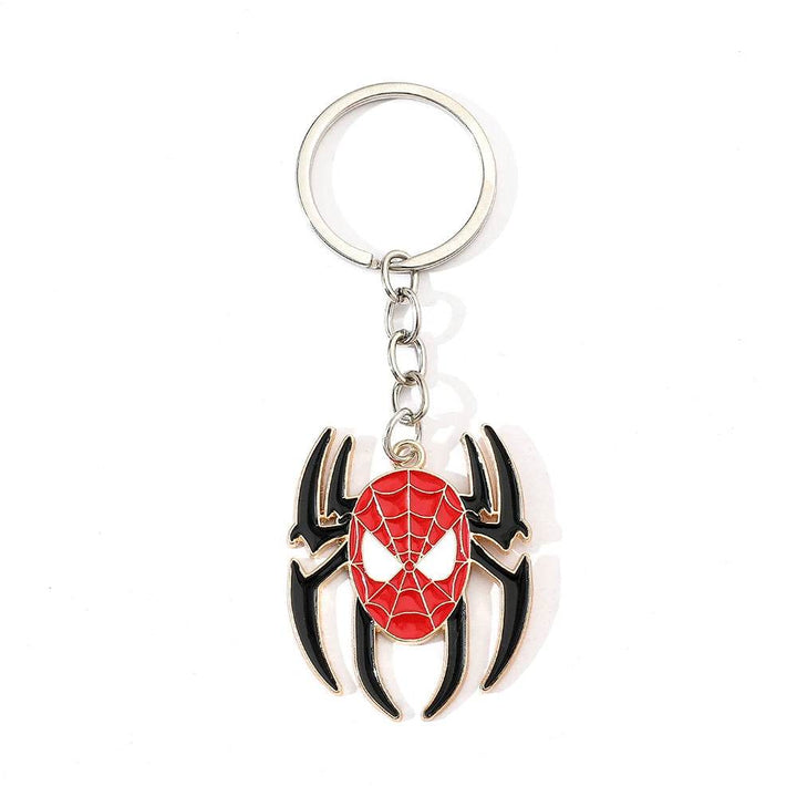 Porte Clé Masque de Spiderman avec Araignée