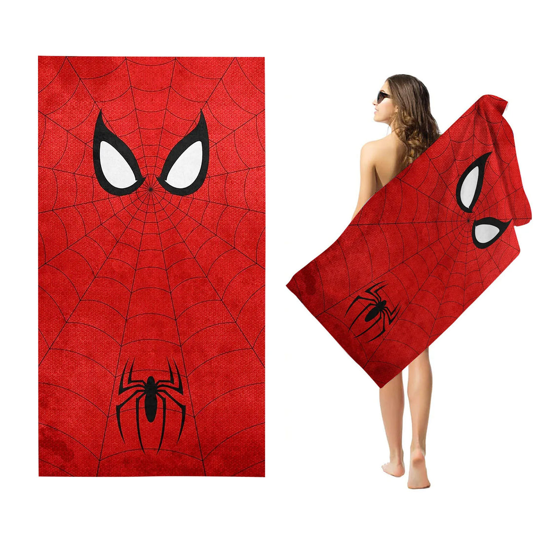 Toalla con el logotipo de Spiderman