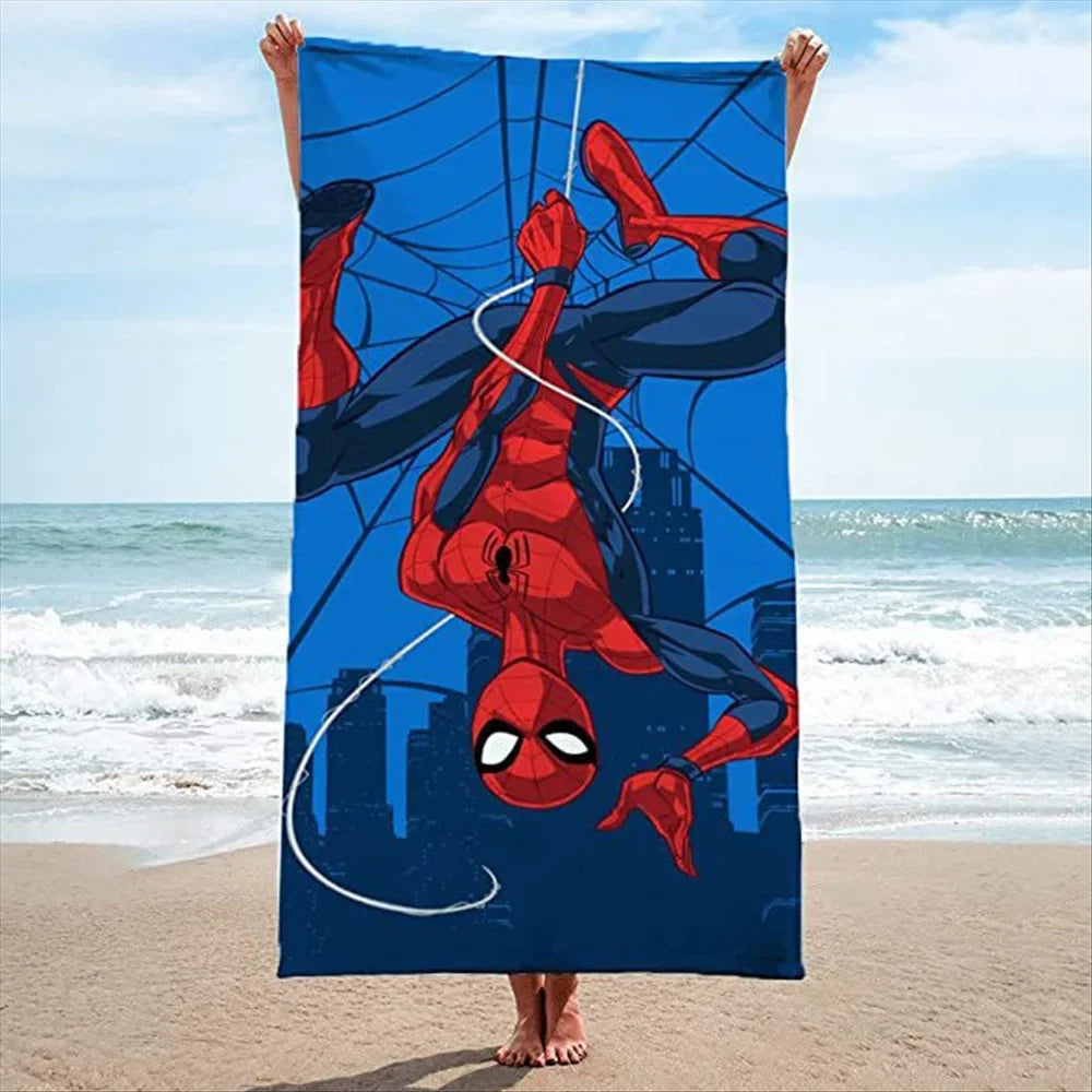 Toalla de Spiderman en una telaraña