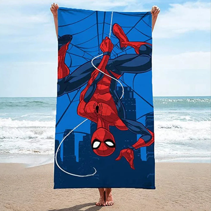 Serviette Spiderman sur une Toile