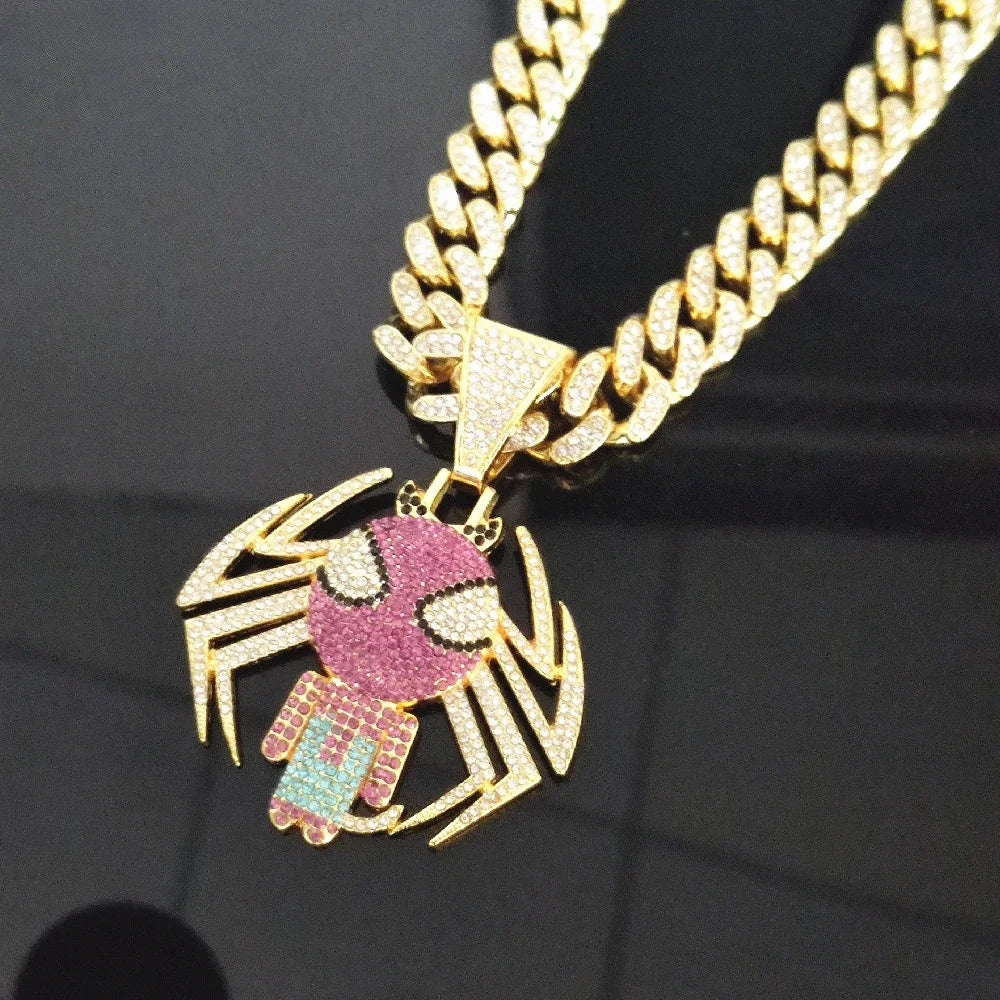 Collana con brillantini di Spiderman